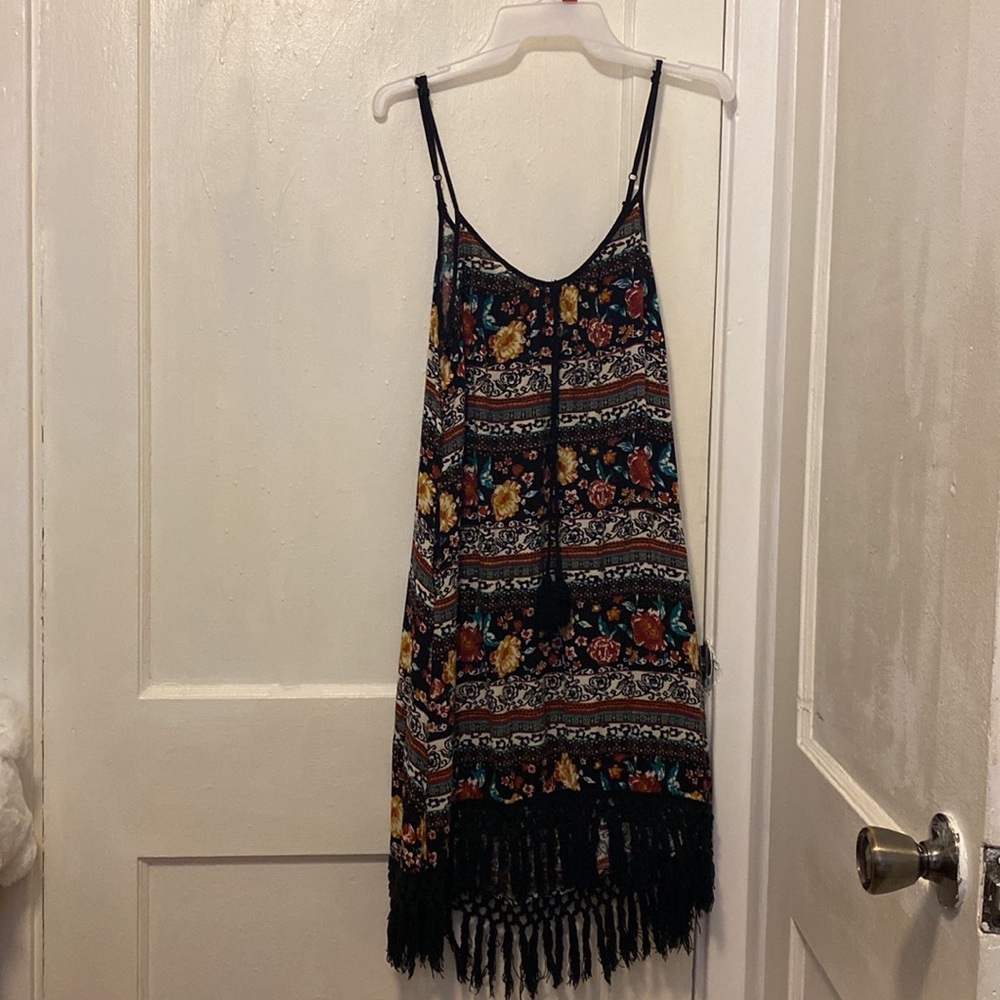 Medium size floral grunge style dress
